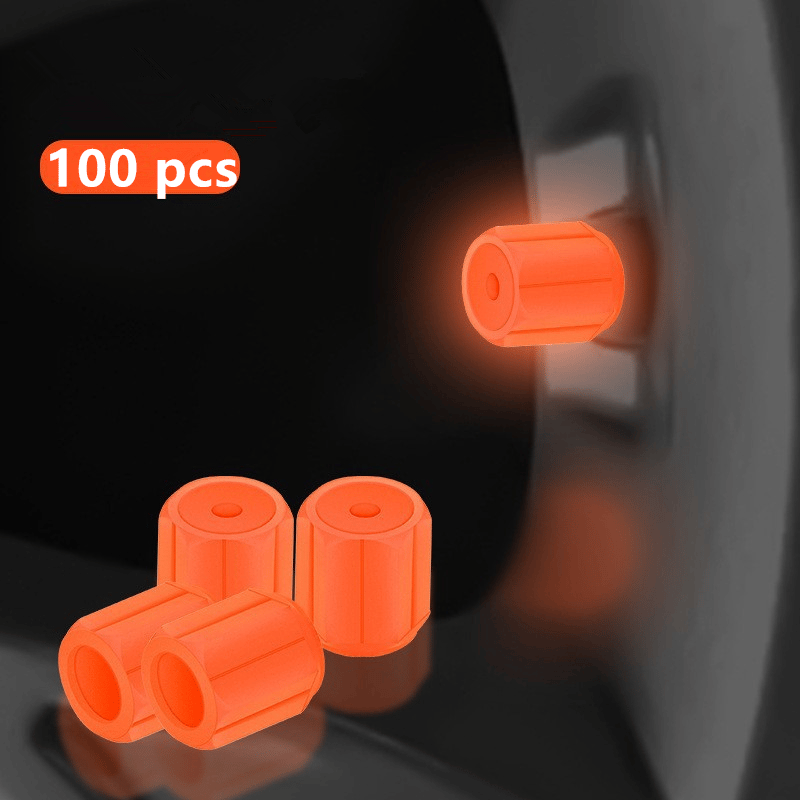 Universal Fluorescent Tire Valve Caps (4 PCS/Set)