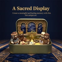 Mini Christmas Nativity Set in Tin Box