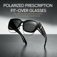 Polarized Square Sunglasses with Wrap-Around Design
