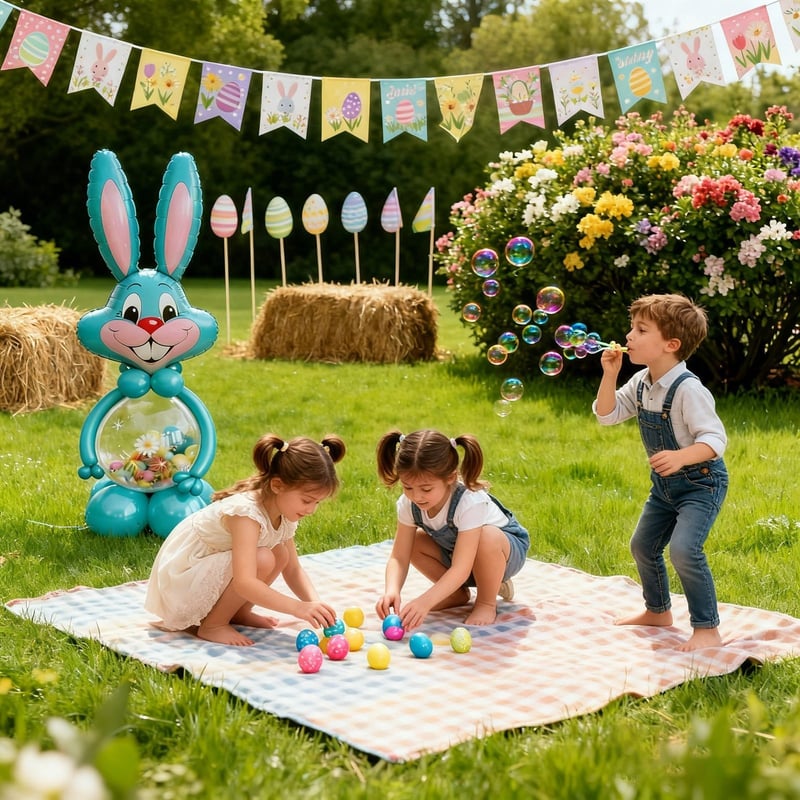 Easter Bunny Balloon Set