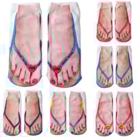 👣🧦Sokken met manicureprint