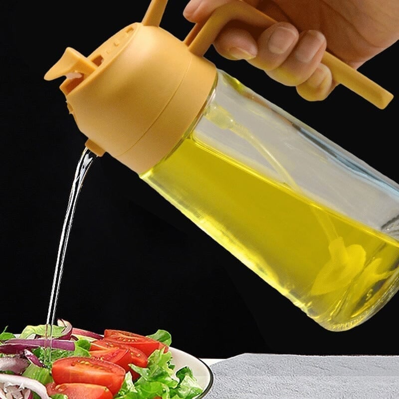 2-in-1 Glass Oil Sprayer and Dispenser🔥