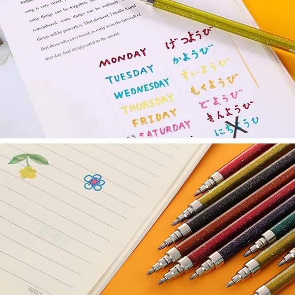 Farbiger glänzender Tintenroller 8 Farben ( 8PCS & 16PCS )