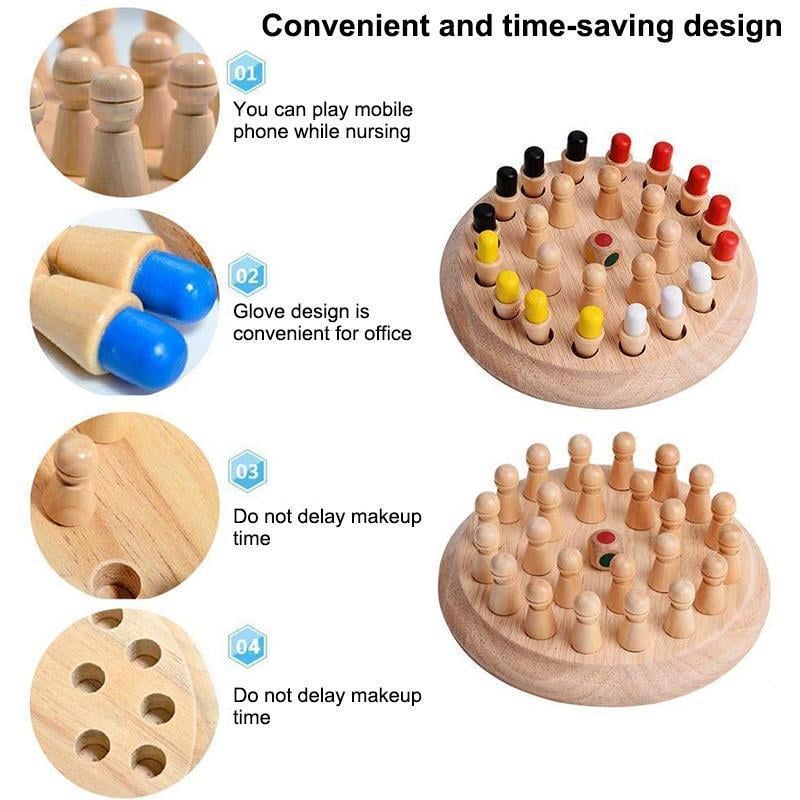 Wooden Memory Match Stick Chess