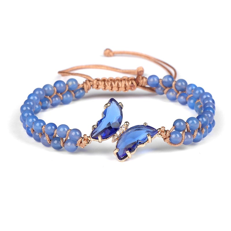 Healing Crystal Butterfly Bracelet