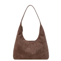 Pendlertasche aus Wildleder mit großem Fassungsvermögen