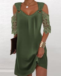Elegant printed patterned dress