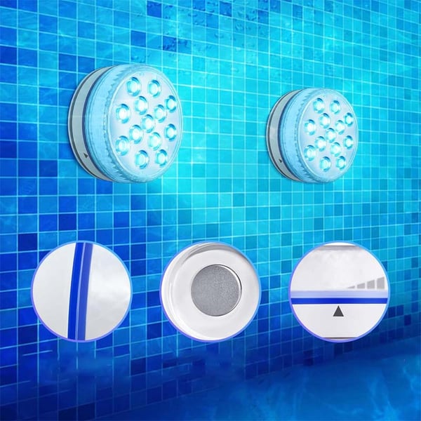 Double-Layer Waterproof Adhesive LED Pool Light