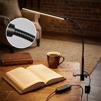 Clip-on desk lamp