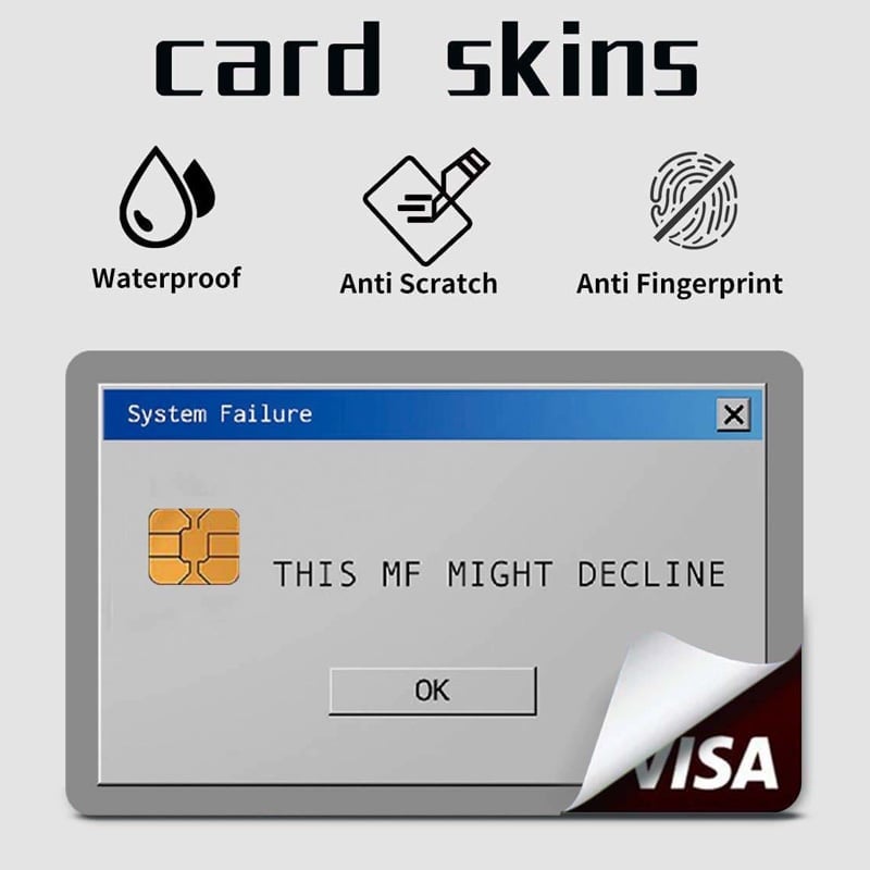 Fun Credit Card Stickers