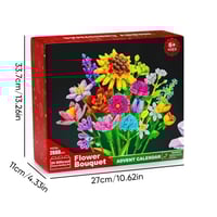 Flower Bouquet Building Block Advent Calendar Set