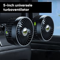 Dubbele kop Mini USB Autoventilator