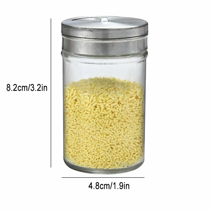 Glass Spice Jars Set