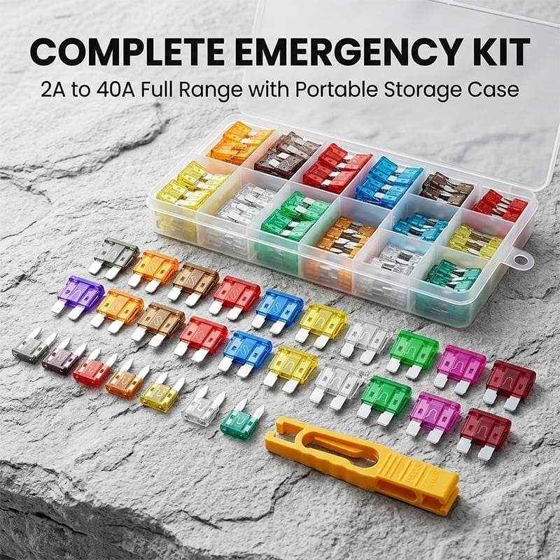 Assorted Automotive Blade Fuse Set