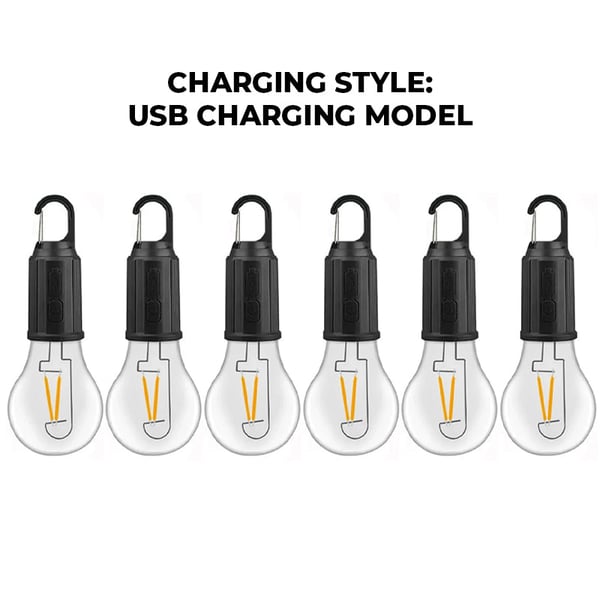 Outdoor Camping Hanging Type-C Charging Retro Bulb Light