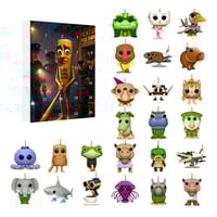 24 Pcs Advent Calendar Acrylic Figures