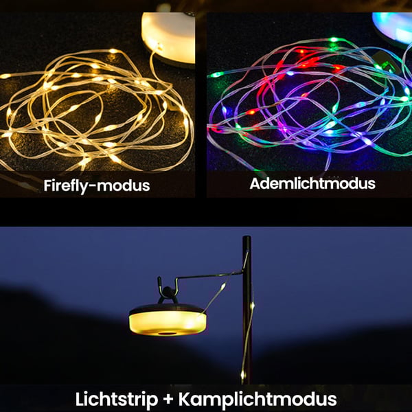 ⭐Outdoor waterdichte draagbare opbergbare lichtslinger