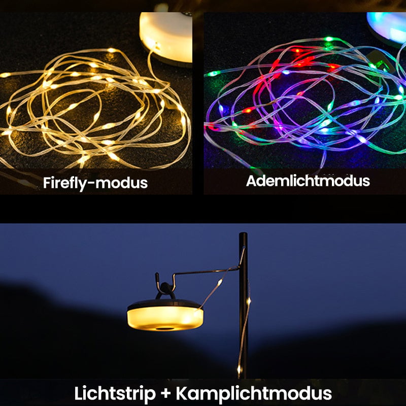 ⭐Outdoor waterdichte draagbare opbergbare lichtslinger