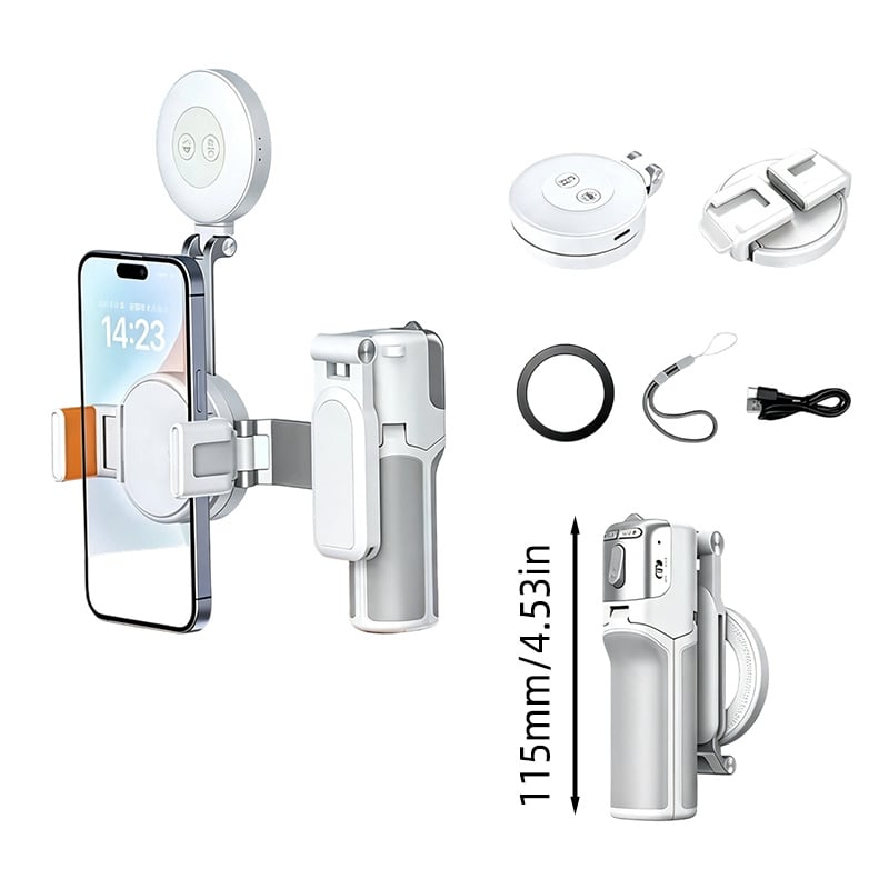 Sakerplus® Zoomable Magnetic Palm Grip Mini Selfie Stick