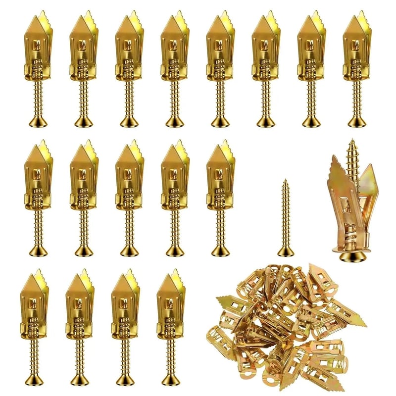 Self-Drilling Drywall Expansion Anchors with Screws
