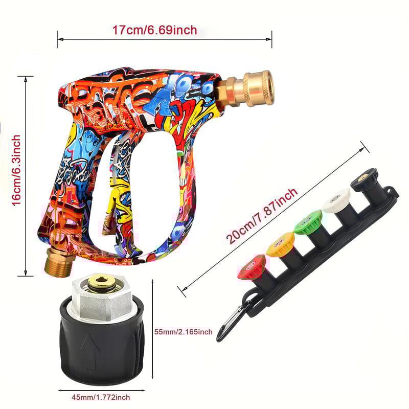 High Pressure Washer Spray Gun Set