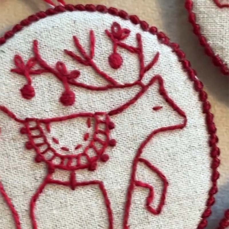 Handstickerei-Set für Weihnachtsschmuck