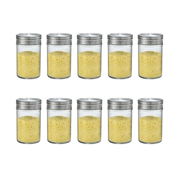 Glass Spice Jars Set