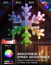 Smart Led Snowflake Christmas Lights