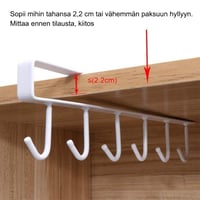 Ripustusteline kaapin alle