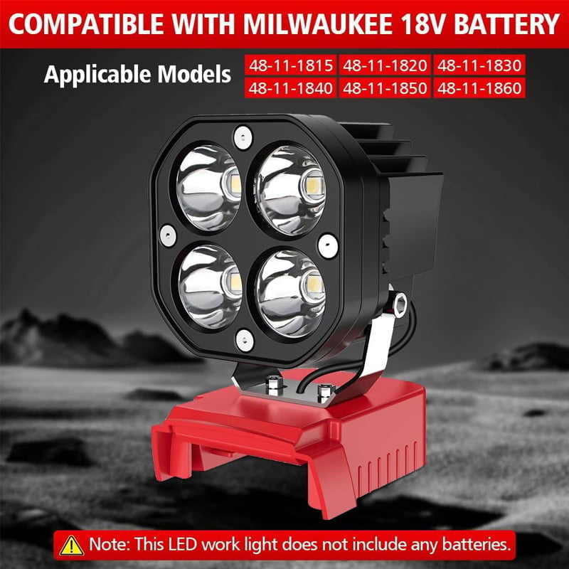 💡 Portable LED Work Light for 18V Battery