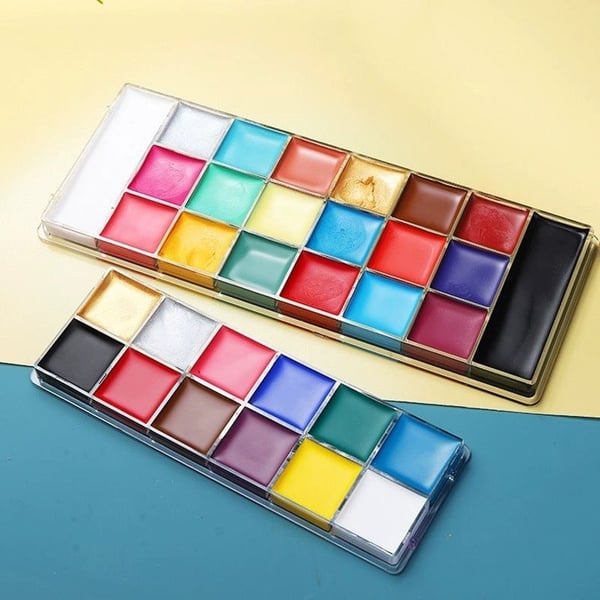 Professional Oil-Based Face & Body Paint Palette