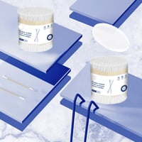 Double-ended cotton swabs