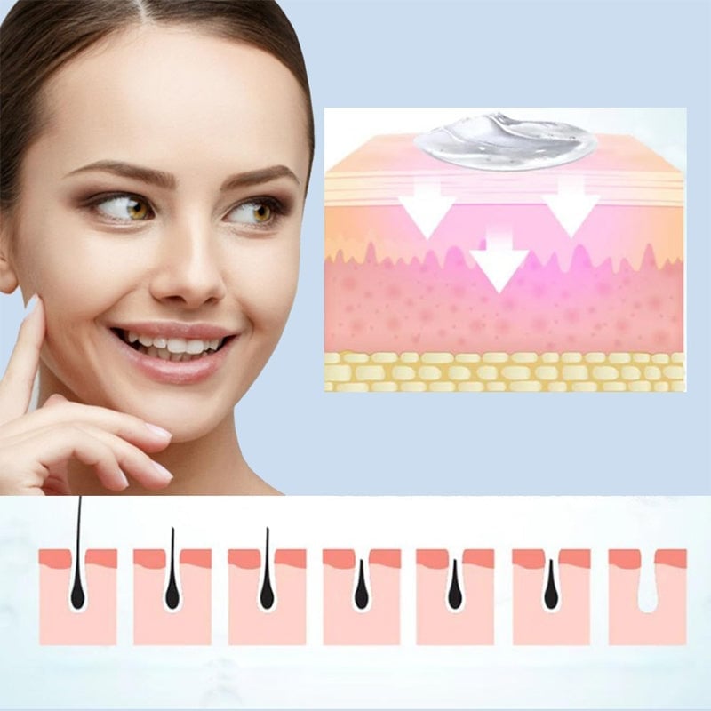 Crème hydratante réparatrice pour l'épilation