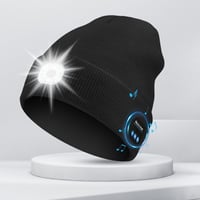 Bluetooth-Mütze mit LED-Licht & abnehmbaren Lautsprechern