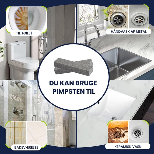 Kraftigt rengørende pimpsten (10 stk)