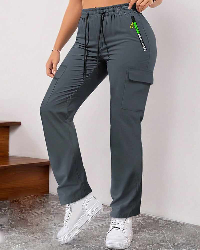 Loose Large-Pocket Casual Work Pants