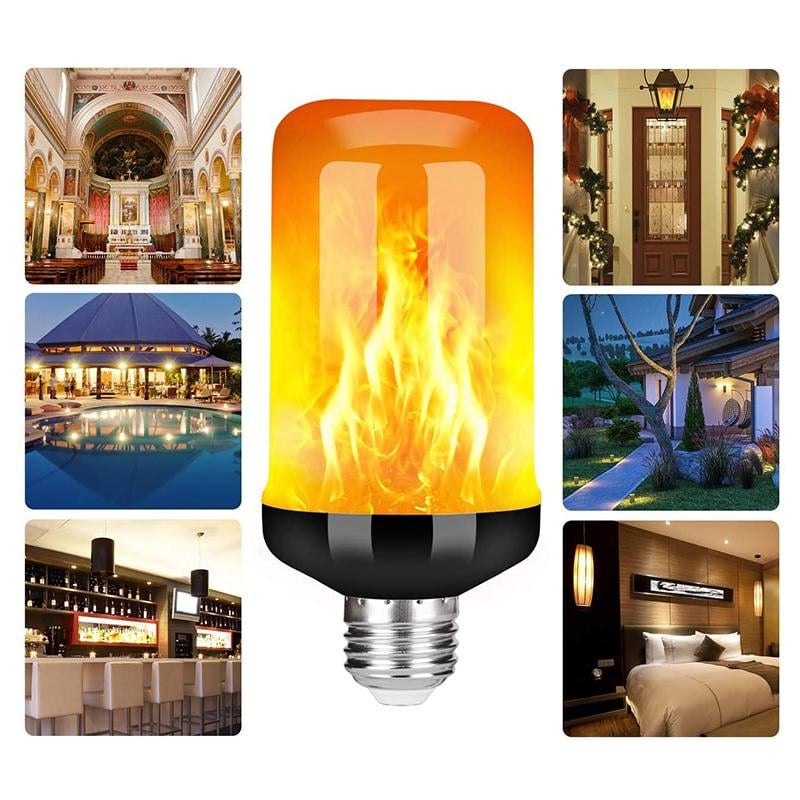 LED Flame Effect Light Bulb