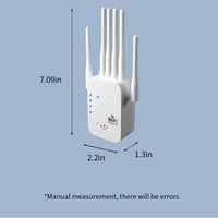 Upgraded 6-Antenna WiFi Extender 1200Mbps