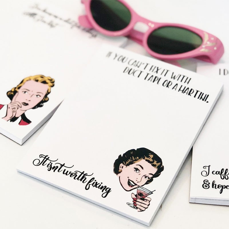 Geestige vrouwen sticky notes