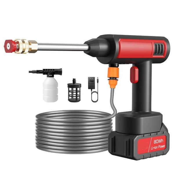 Portable Wireless High Pressure Car Wash Water- Gun