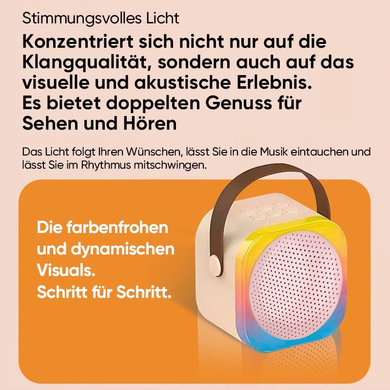 Bluetooth-Mikrofon Integrierter Mini-Karaoke-Lautsprecher