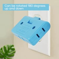 3 in 1 rotating socket converter