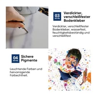 Marmor-Vinyl-Bodenfliesen zum Selbstkleben
