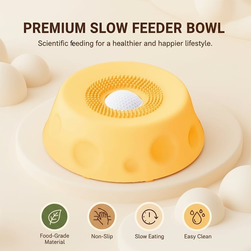 Pet Slow Feeder & Lick Bowl