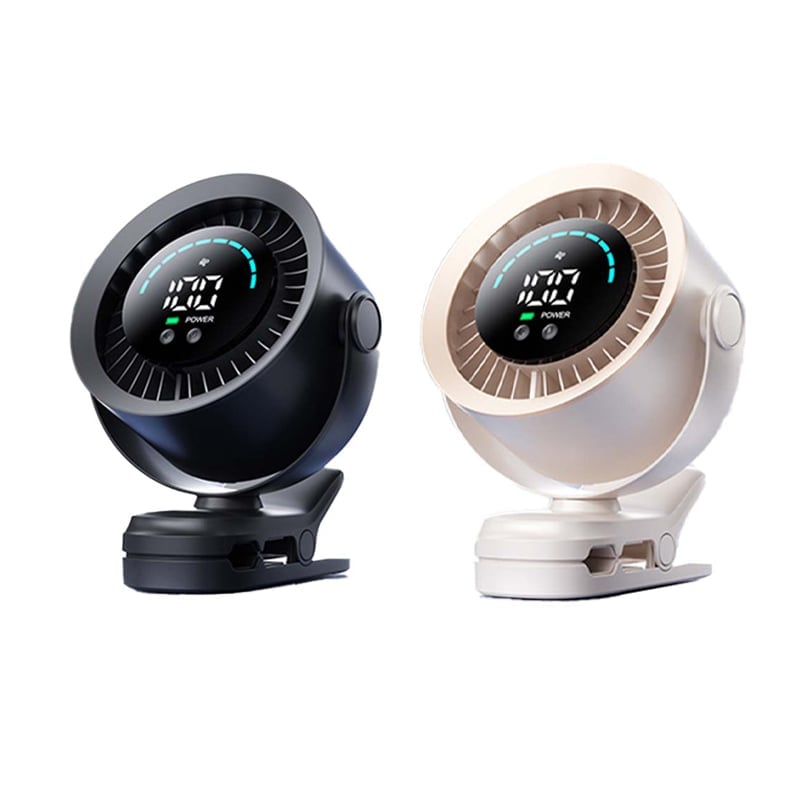High-Speed Clip-on Fan with LED Display