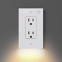 Outlet Wall Plate With LED Night Lights