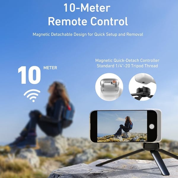 Saker Fun Shot Magnetic Grip & Magnetic Selfie Light