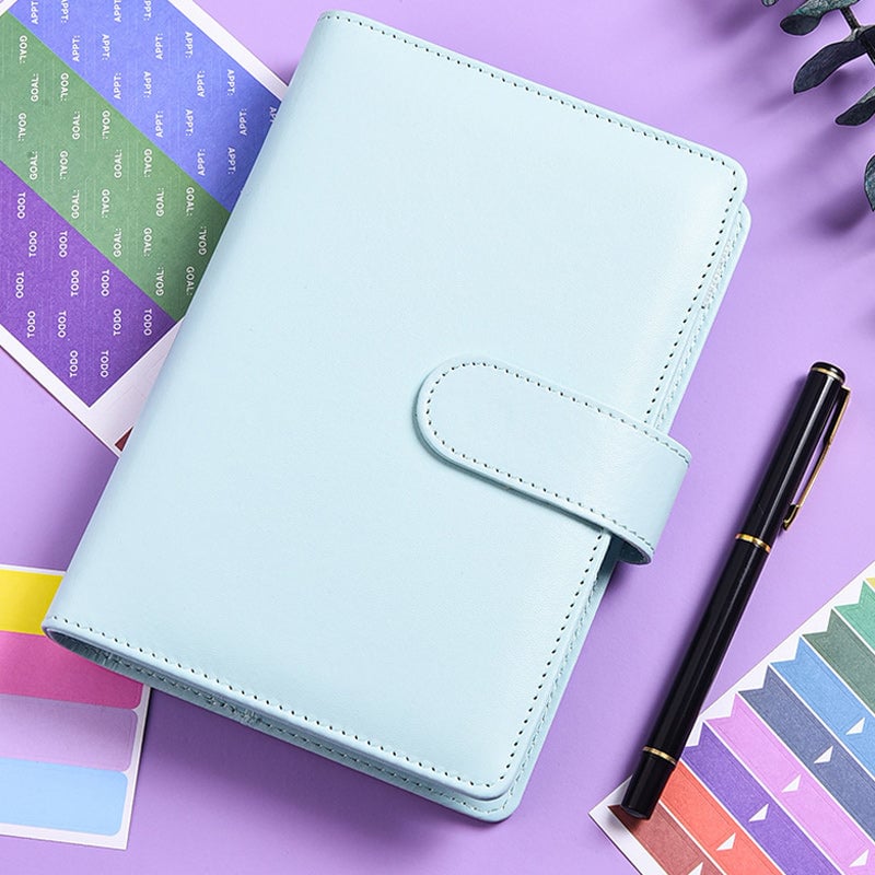 Kreatives Notizbuch mit Bindemittel
