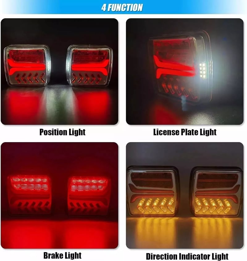 Sakerplus Wireless Trailer Lights Kit