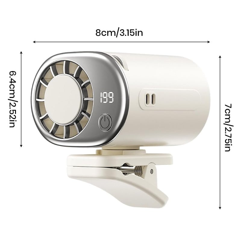 360° Rotating Semi-Cooling Clip Fan